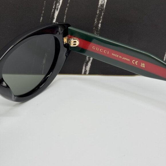 NEW GG1862S 001 GUCCI CAT EYE BLACK WOMEN GUCCI SUNGLASSES - Picture 10 of 11